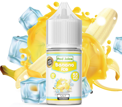 Banana Ice Salt Nicotine By Pod Juice 30ml - All Puffs