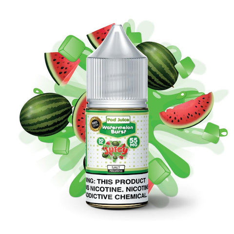 Watermelon Burst Salt Nicotine By Pod Juice 30ml - All Puffs