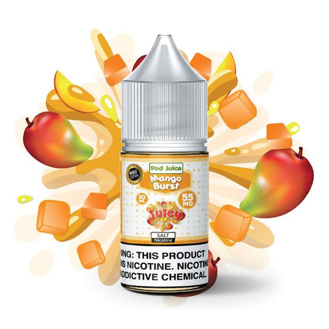 Mango Burst Salt Nicotine By Pod Juice 30ml - All Puffs