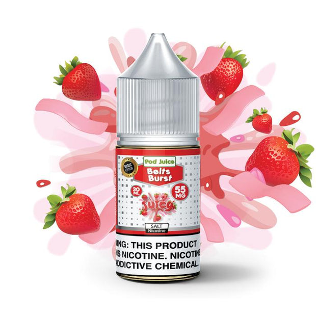Belts Burst Salt Nicotine By Pod Juice 30ml - All Puffs