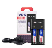 VRK - X2 PRO Dual Bay Fast Battery Charger - All Puffs