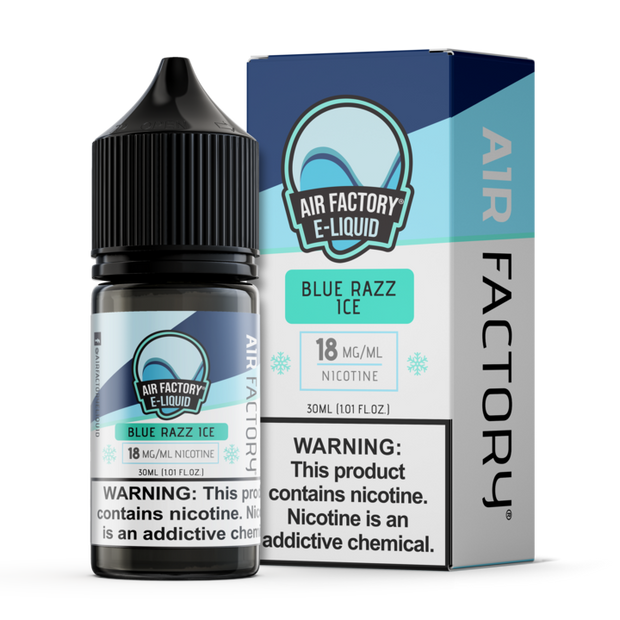 Blue Razz Ice - Air Factory Salts Nicotine Salt E-Liquid 30ML - All Puffs