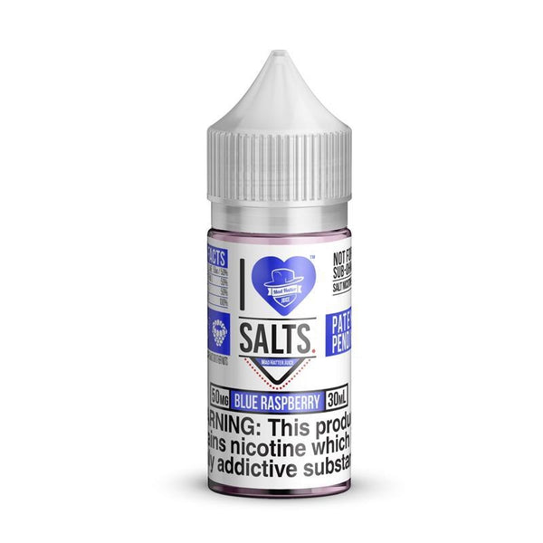 Blue Raspberry Ice I Love Salts Nicotine Salt E Liquid By Mad Hatter 30ml - All Puffs