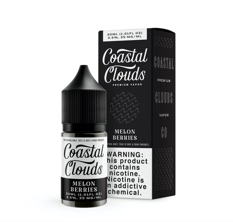 Melon Berries - Coastal Clouds Saltwater Nicotine Salt E-Liquid 30ML - All Puffs