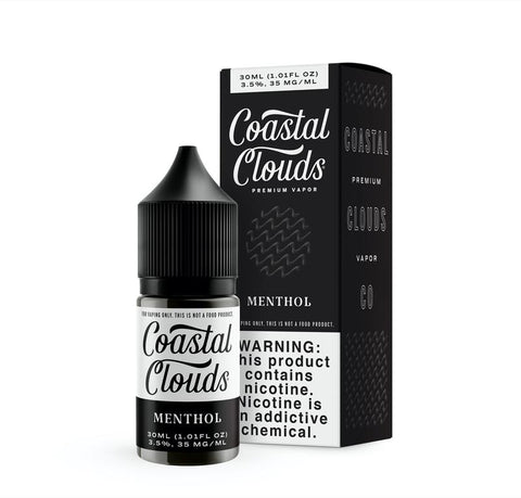 Menthol - Coastal Clouds Saltwater Nicotine Salt E-Liquid 30ML - All Puffs