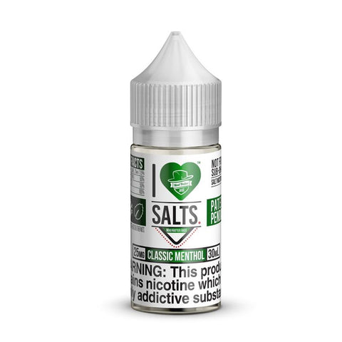 Classic Menthol I Love Salts Nicotine Salt E Liquid By Mad Hatter 30ml - All Puffs