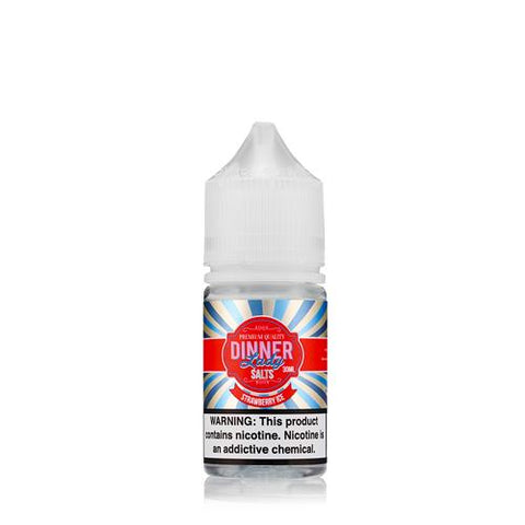Dinner Lady Strawberry Ice Premium Salt Nicotine - All Puffs