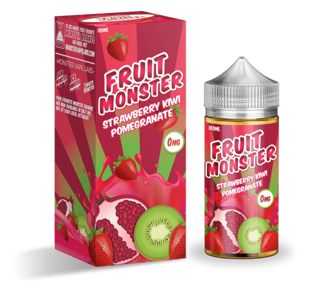 Strawberry Kiwi Pomegranate Fruit Monster - Jam Monster E-Liquid 100ML - All Puffs