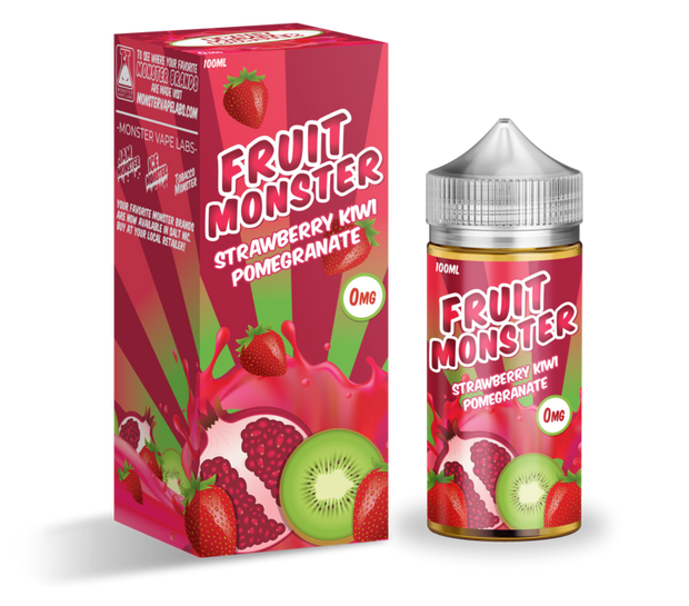 Strawberry Kiwi Pomegranate Fruit Monster - Jam Monster E-Liquid 100ML - All Puffs