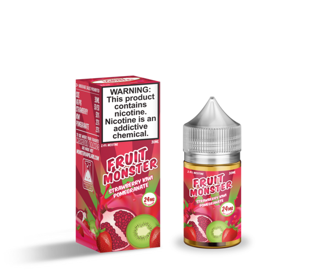 Strawberry Kiwi Pomegranate Fruit Monster - Jam Monster Nic Salt 30ml - All Puffs