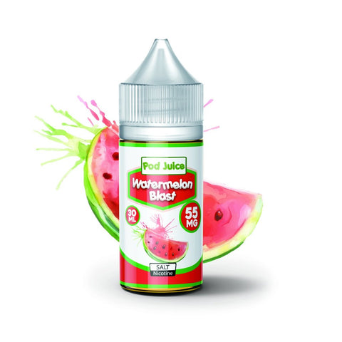Watermelon Blast Salt Nicotine By Pod Juice 30ml - All Puffs