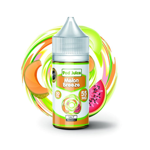 Melon Breeze Salt Nicotine By Pod Juice 30ml - All Puffs