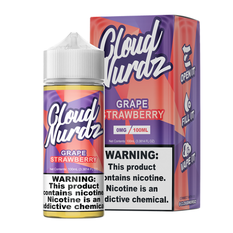 Grape Strawberry - Cloud Nurdz E-Liquid 100ML - All Puffs