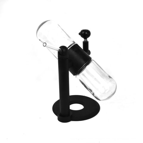 Rotating pipe 360 degrees rotation capsule glass portable shisha water gravity hookah