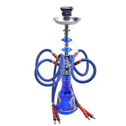 Wholesale Portable Sheesha Hookah Glass Water 4 Pipes Hand Pipe Silicone Glass Cigarette Set Glass Shisha Smoke Hookah Kits Set