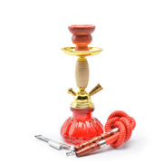 Hookah Set glass shisha  wood barrel Hookah trumpet gold single pipe hookah shisha