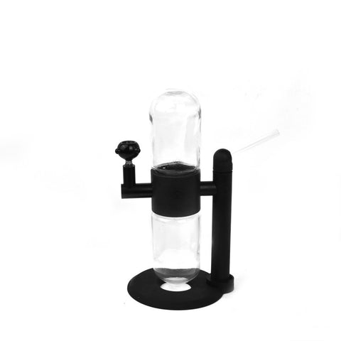 Rotating pipe 360 degrees rotation capsule glass portable shisha water gravity hookah