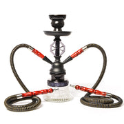 New style smoking set double pipe hookah glass pot shisha hookah
