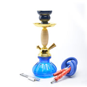 Hookah Set glass shisha  wood barrel Hookah trumpet gold single pipe hookah shisha