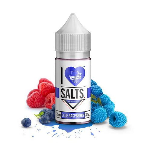 Blue Raspberry I Love Salts Nicotine Salt E Liquid By Mad Hatter 30ml - All Puffs