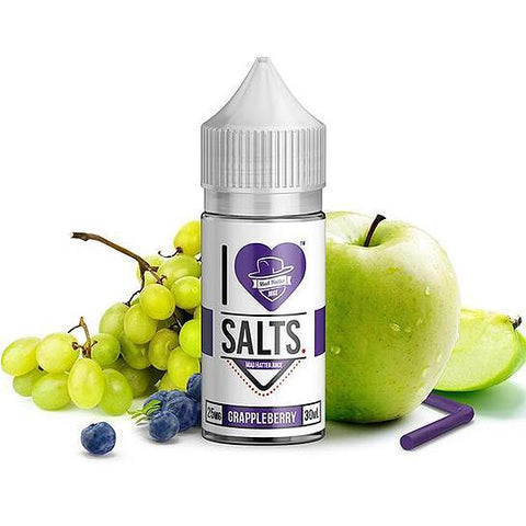 Grappleberry I Love Salts Nicotine Salt E Liquid By Mad Hatter 30ml - All Puffs