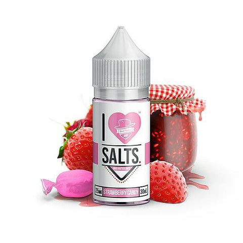 Sweet Strawberry - Strawberry Candy I Love Salts Nicotine Salt E Liquid By Mad Hatter 30ml - All Puffs