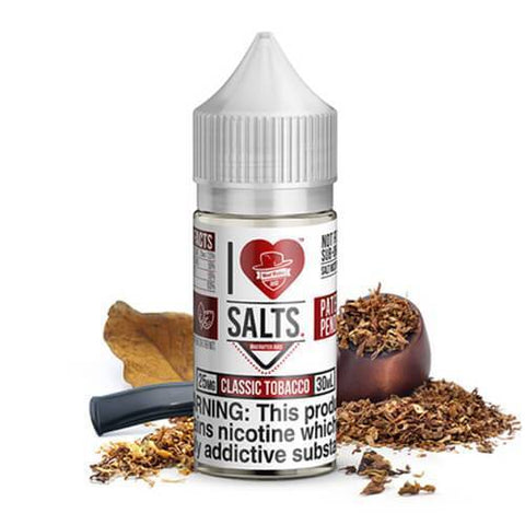 Classic Tobacco I Love Salts Nicotine Salt E Liquid By Mad Hatter 30ml - All Puffs