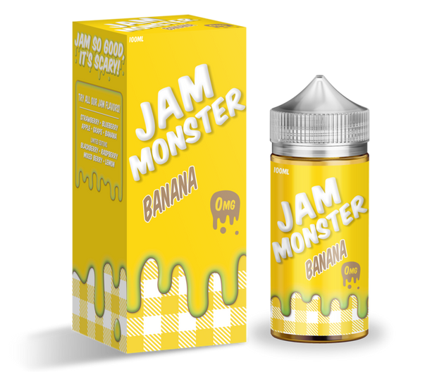 Banana - Jam Monster E-Liquid 100ML - All Puffs