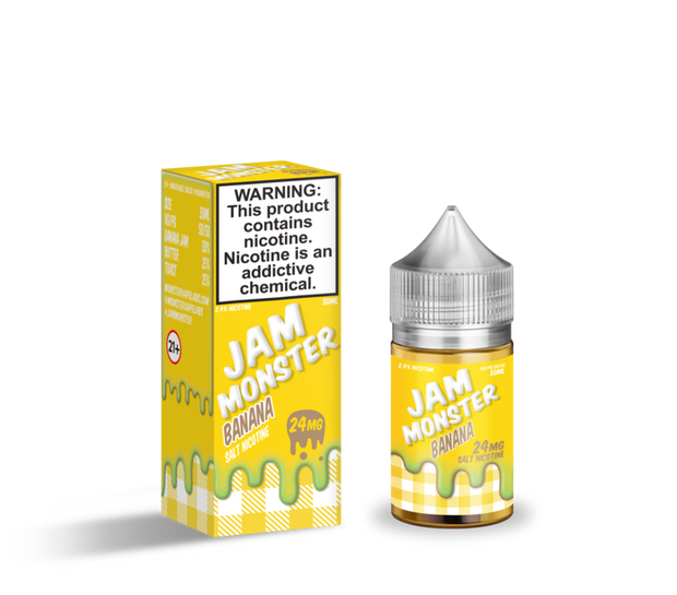 Banana - Jam Monster Nic Salt 30ml - All Puffs