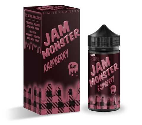 Raspberry - Jam Monster E-Liquid 100ML - All Puffs