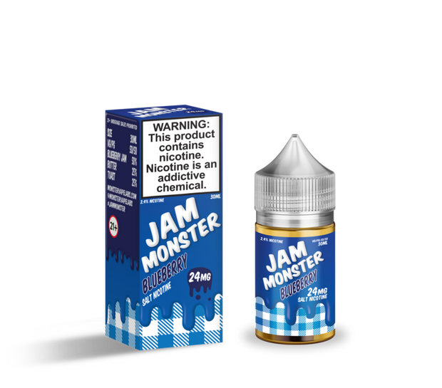 Blueberry - Jam Monster Nic Salt 30ml - All Puffs