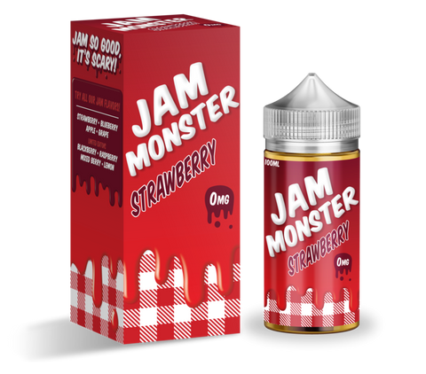 Strawberry - Jam Monster E-Liquid 100ML - All Puffs