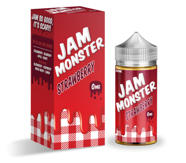 Strawberry - Jam Monster E-Liquid 100ML - All Puffs