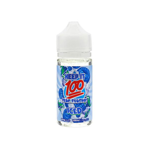 Blue Slushie Iced - OG Blue Iced - Keep It 100 E-juice (100ml) - All Puffs