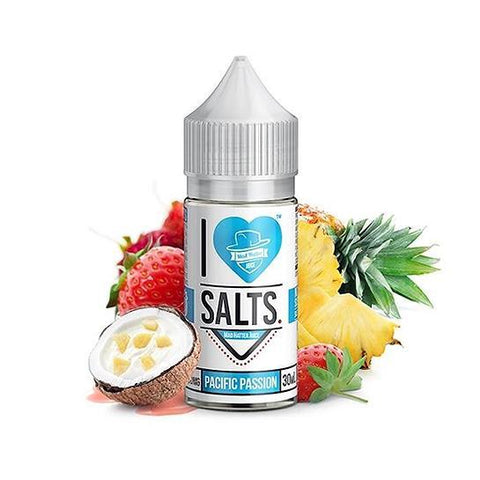 Blue Strawberry - Pacific Passion I Love Salts Nicotine Salt E Liquid By Mad Hatter 30ml - All Puffs