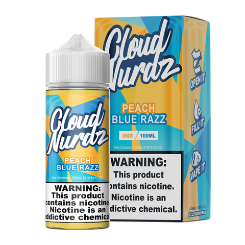 Peach Blue Razz - Cloud Nurdz E-Liquid 100ML - All Puffs