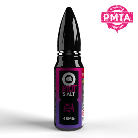 Rich Black Grape - Riot Squad Salt Nicotine E-Liquid 30ML - All Puffs