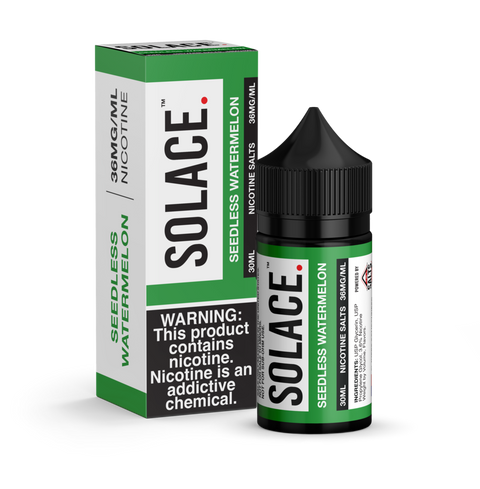 Seedless Watermelon - Solace Salts Vapor Salt Nicotine E-Liquid 30ML - All Puffs