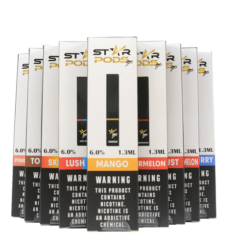 Star Pods Disposable Salt Nicotine Pod Device 6% - All Puffs