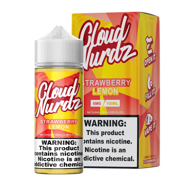Strawberry Lemon - Cloud Nurdz E-Liquid 100ML - All Puffs