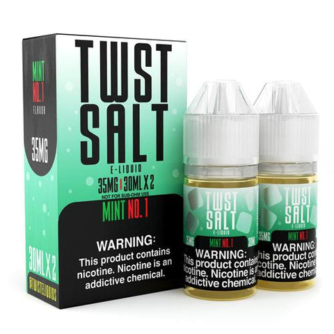Mint No. 1 Nic Salt By Twist Salt E-Liquids 1-30ML - All Puffs