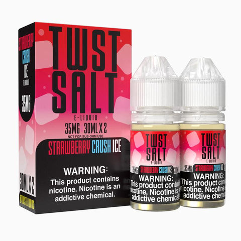 Strawberry Crush Ice Nic Salt By Twist Salt E-Liquids 1-30ML - All Puffs