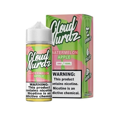 Watermelon Apple - Cloud Nurdz E-Liquid 100ML - All Puffs