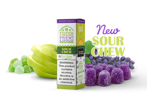 Sour Chew by Fresh Farms E-Liquid 60ml - All Puffs