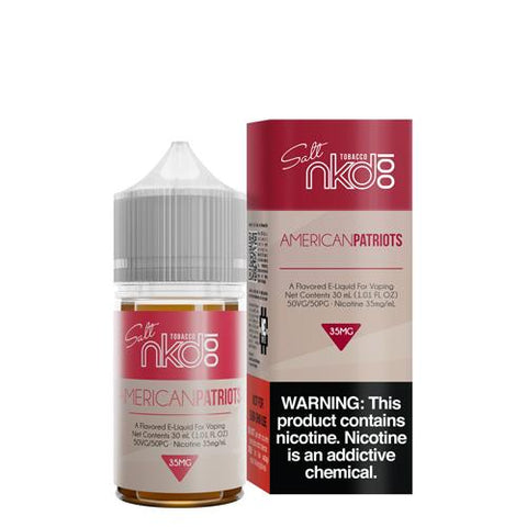 American Patriot Naked 100 Salt E Liquid 30ml - All Puffs