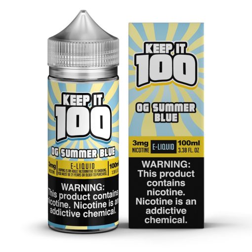 Blue Slushie Lemonade - OG Summer Blue - Keep It 100 E-juice (100ml) - All Puffs