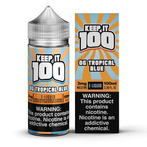 Blue Slushie Tropical - OG Tropical Blue - Keep It 100 E-juice (100ml) - All Puffs