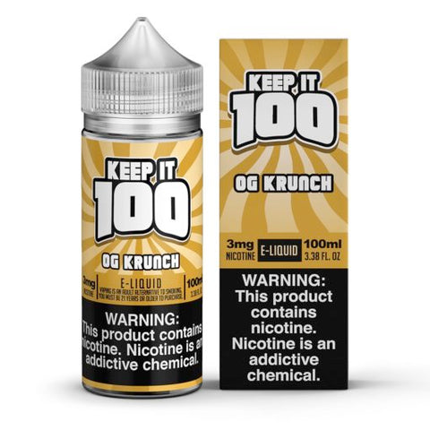 Krunchy Squares - OG Krunch - Keep It 100 E-juice (100ml) - All Puffs