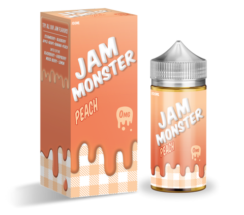 Peach - Jam Monster E-Liquid 100ML - All Puffs