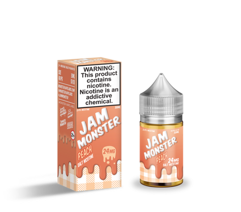 Peach - Jam Monster Nic Salt 30ml - All Puffs